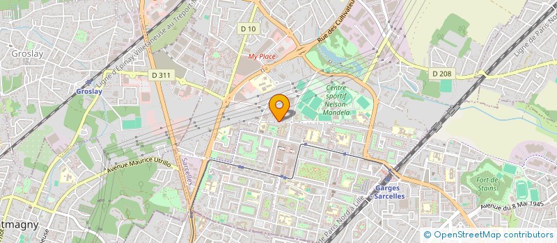 localisation de l'entreprise THERAP'IX PARIS NORD  SARCELLES