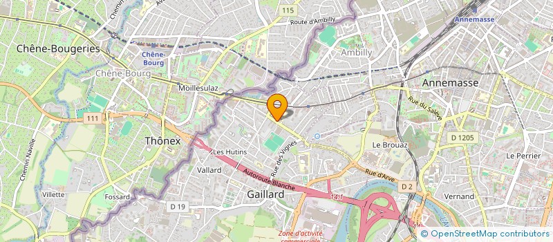 localisation de l'entreprise THERAPEIA à GAILLARD