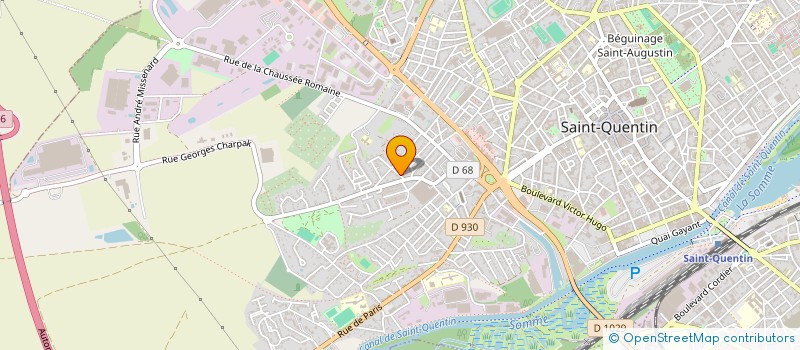 localisation de l'entreprise THERAPIE EDUCATION ANIMATION PAR LA MEDIATION ANIMALE à SAINT-QUENTIN