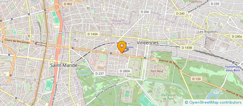 localisation de l'entreprise THERAPY DESIGN CONSULTING  VINCENNES