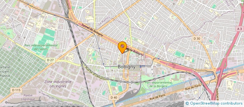 localisation de l'entreprise THERAPY MUSIC  BOBIGNY