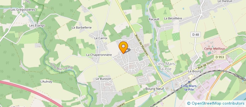 localisation de l'entreprise THERAPY SANS FRONTIERES  CINQ-MARS-LA-PILE