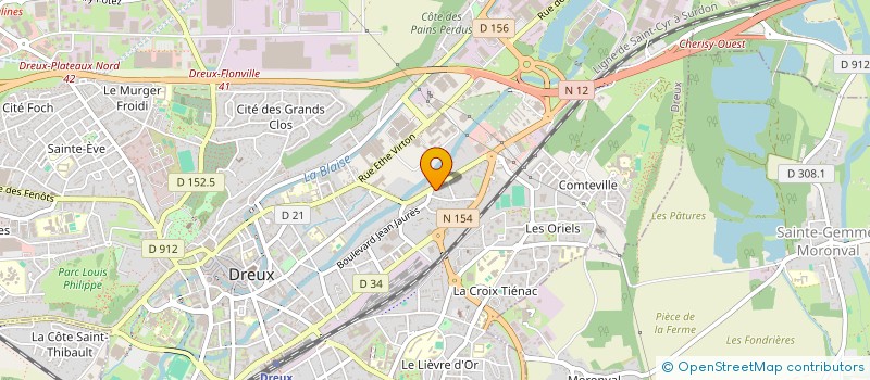 localisation de l'entreprise THERASERV à DREUX