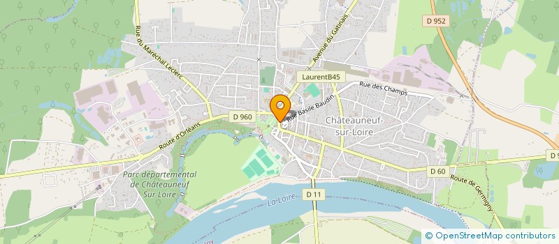 localisation de l'entreprise THERAVIE à CHATEAUNEUF-SUR-LOIRE
