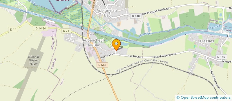 localisation de l'entreprise THEREFLO  AUBENCHEUL-AU-BAC