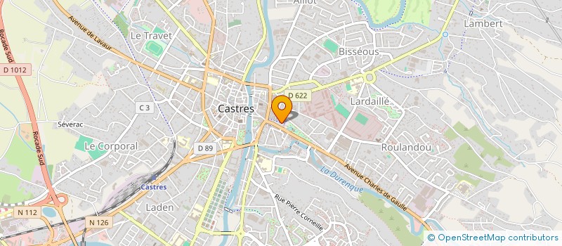 localisation de l'entreprise THEREL  CASTRES