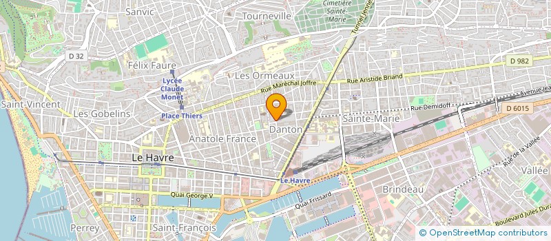 localisation de l'entreprise THERENDES PROG  LE HAVRE