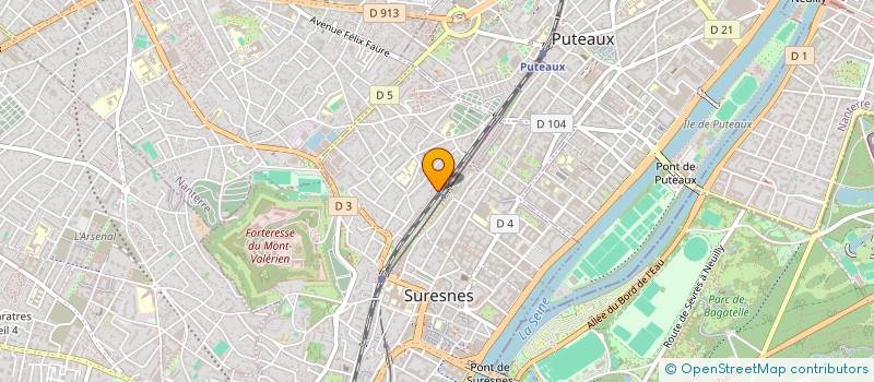 localisation de l'entreprise THERESE 1 à SURESNES
