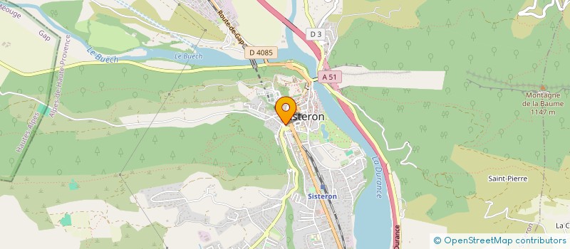 localisation de l'entreprise THERETZ à SISTERON