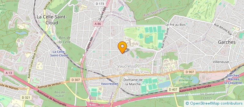 localisation de l'entreprise THEREZIEN-RACAMIER à VAUCRESSON