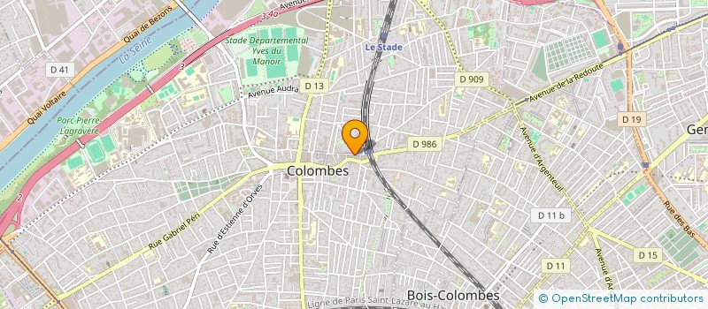 localisation de l'entreprise THERIANE à COLOMBES