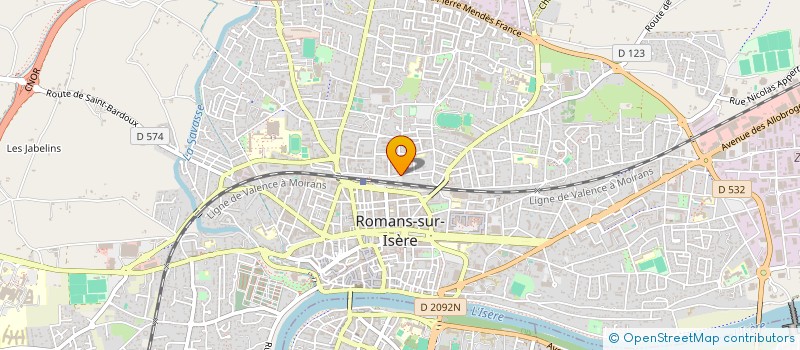 localisation de l'entreprise THERM CONFORT  ROMANS-SUR-ISERE