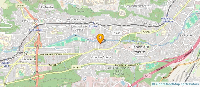 localisation de l'entreprise THERM'EAU  VILLEBON SUR YVETTE