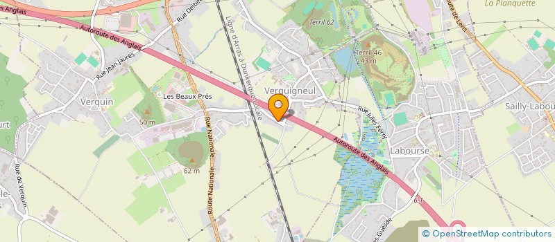 localisation de l'entreprise THERM'ECO NORD  VERQUIGNEUL