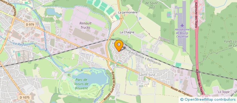 localisation de l'entreprise THERM-ELEC à BOURG-EN-BRESSE