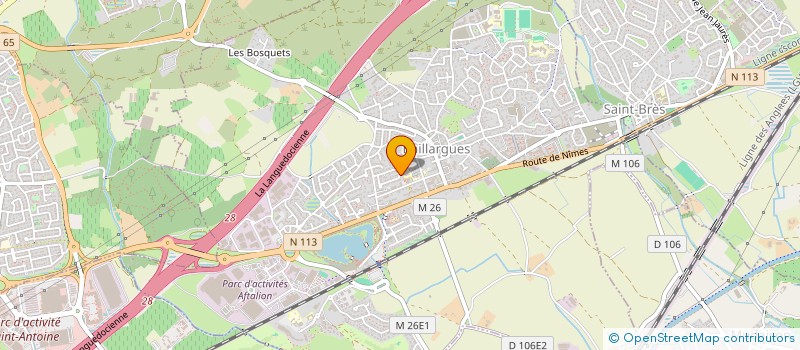 localisation de l'entreprise THERM'ENERGIE à BAILLARGUES