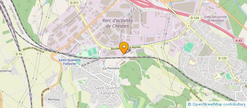 localisation de l'entreprise THERM-IC à SAINT-QUENTIN-FALLAVIER