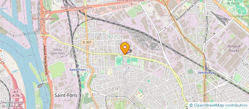 localisation de l'entreprise THERM SERVICE  VENISSIEUX