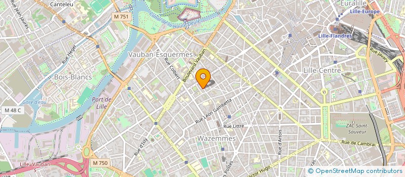 localisation de l'entreprise THERMA SERVICE à LILLE