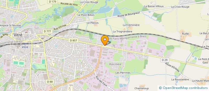 localisation de l'entreprise THERMAC à VITRE