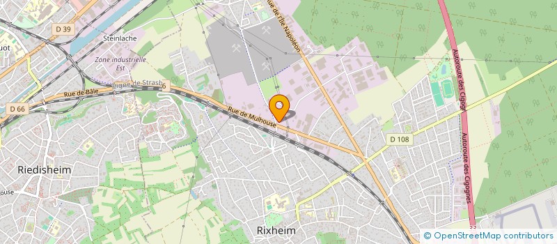 localisation de l'entreprise THERMALU à RIXHEIM