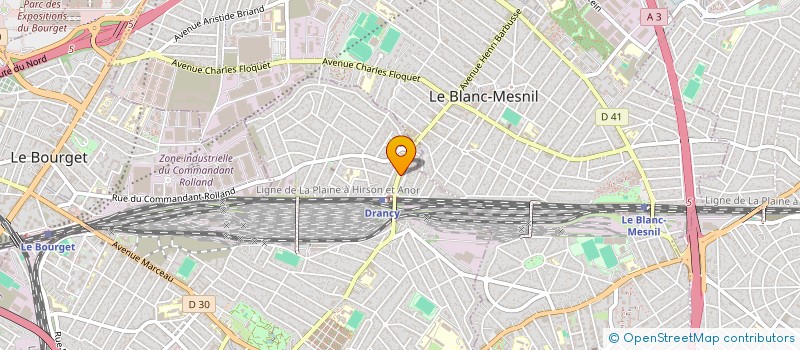 localisation de l'entreprise THERMALYS à DRANCY