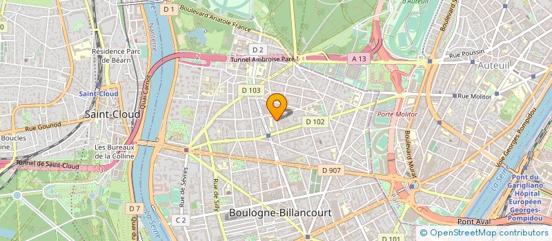 localisation de l'entreprise THERMASTEEL EUROPE - GLOBAL HI TEC à BOULOGNE BILLANCOURT