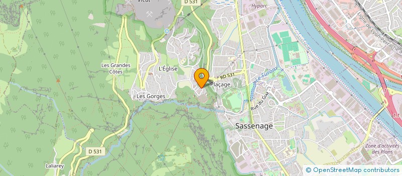 localisation de l'entreprise THERMATEK  SASSENAGE