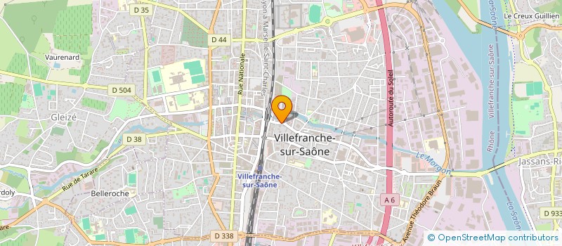 localisation de l'entreprise THERMELEC  VILLEFRANCHE-SUR-SAONE