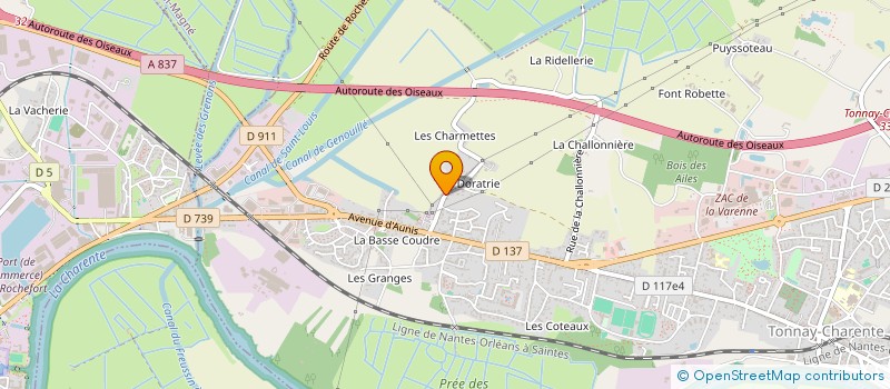 localisation de l'entreprise THERMEO  TONNAY-CHARENTE