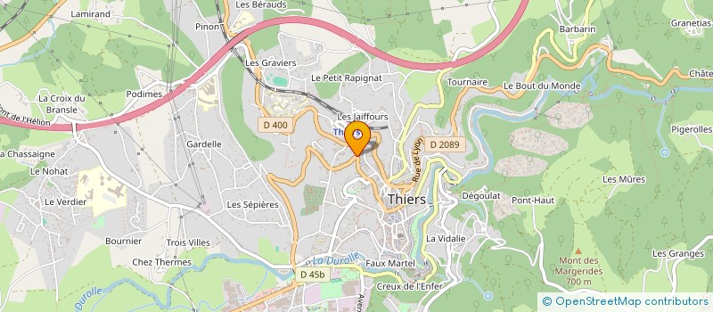 localisation de l'entreprise THERMES JEAN PAUL ET ALAIN à THIERS