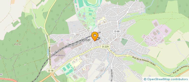 localisation de l'entreprise THERMES OPTIC à VITTEL