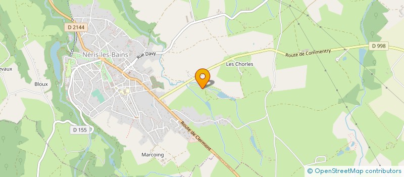 localisation de l'entreprise THERMEVASION  NERIS-LES-BAINS