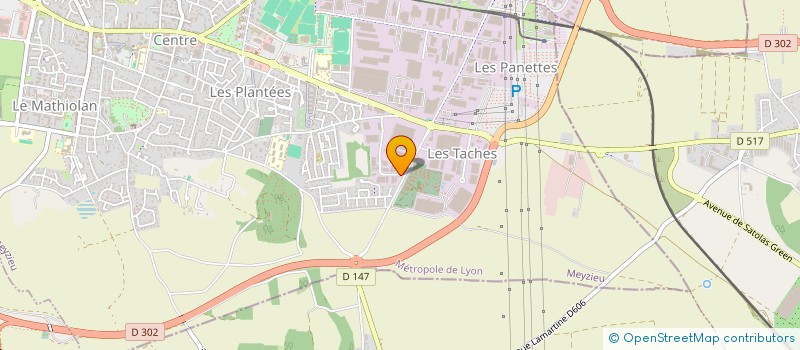 localisation de l'entreprise THERMI CHAUFF  MEYZIEU