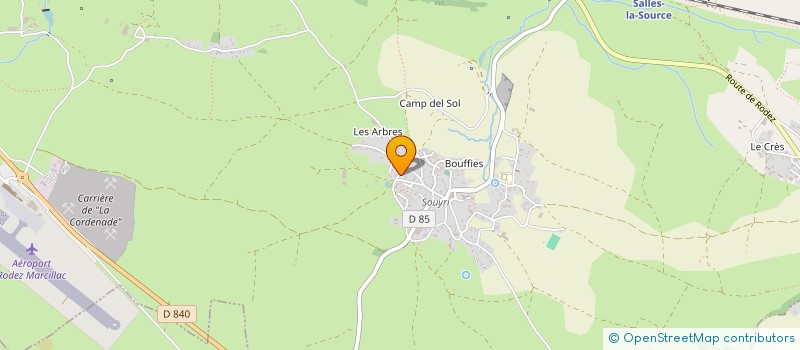 localisation de l'entreprise THERMI CONCEPT  SALLES-LA-SOURCE