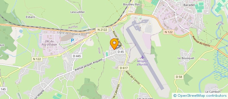 localisation de l'entreprise THERMI CONFORT à ARPAJON-SUR-CERE