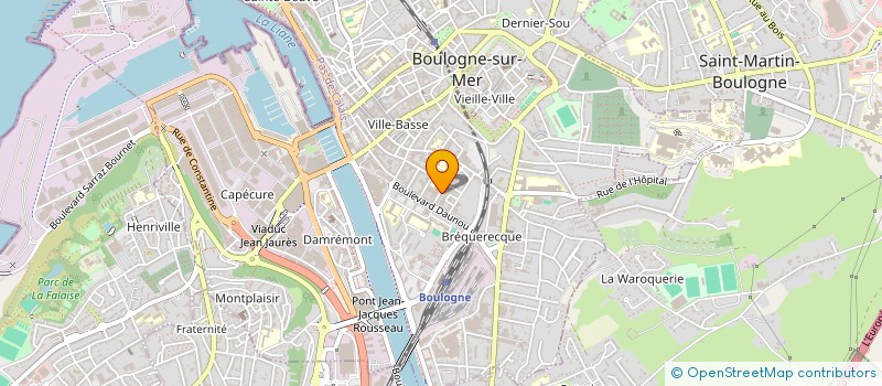 localisation de l'entreprise THERMI CONTROL à BOULOGNE-SUR-MER
