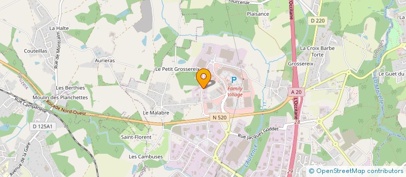 localisation de l'entreprise THERMI DISTRIBUTION PUYBARET à LIMOGES