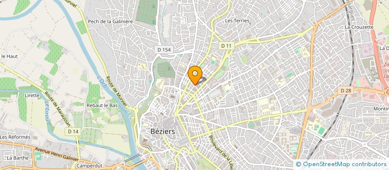 localisation de l'entreprise THERMIC ELEC à BEZIERS