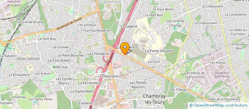 localisation de l'entreprise THERMICARE 37 à CHAMBRAY-LES-TOURS