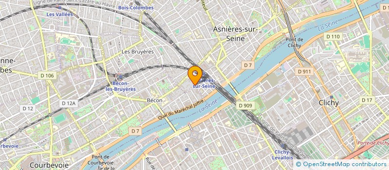 localisation de l'entreprise THERMIE ELEC  ASNIERES-SUR-SEINE