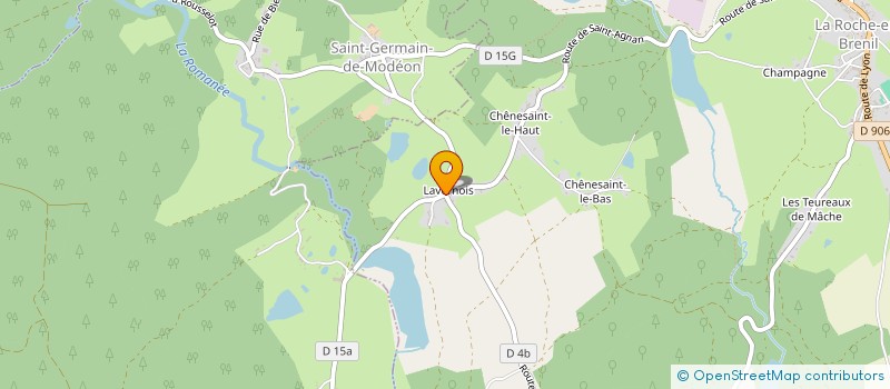 localisation de l'entreprise THERMIE-RADIA à LA ROCHE-EN-BRENIL