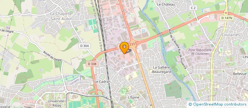 localisation de l'entreprise THERMIFAST à LE MANS