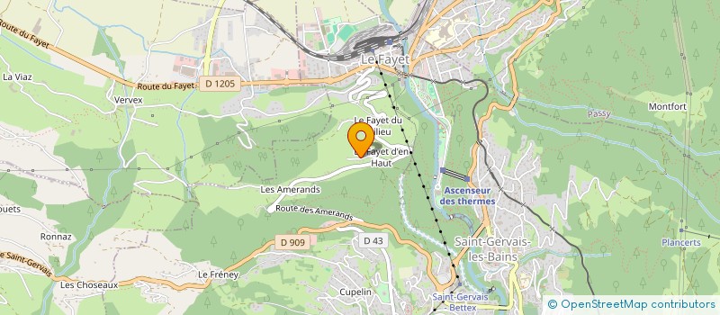 localisation de l'entreprise THERMIFLUIDE à SAINT-GERVAIS-LES-BAINS