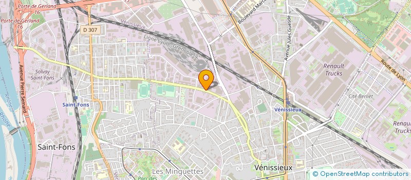 localisation de l'entreprise THERMIPIECE à VENISSIEUX