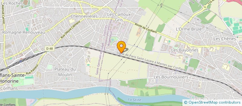 localisation de l'entreprise THERMIQUE ECOBAT à HERBLAY-SUR-SEINE