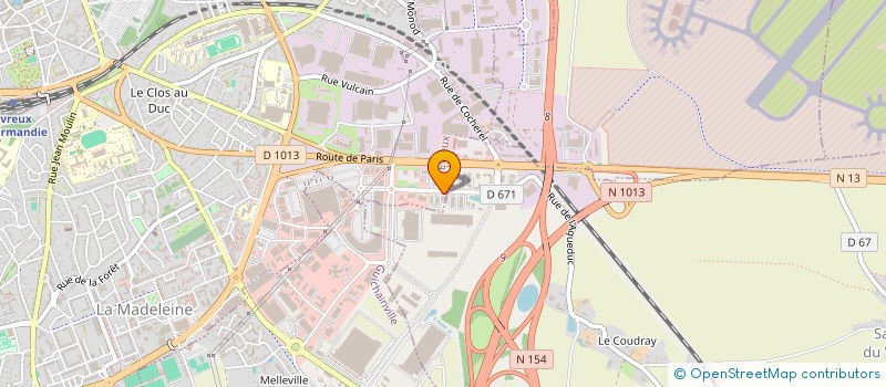 localisation de l'entreprise THERMIQUE GENIE CHIMIE EVAPORATION à EVREUX