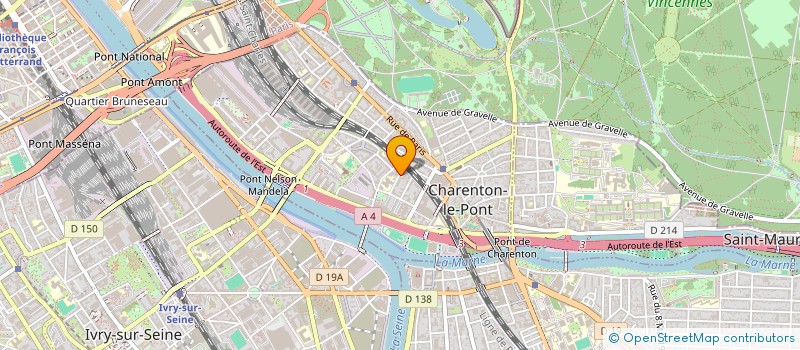 localisation de l'entreprise THERMIQUE HABITAT à CHARENTON-LE-PONT