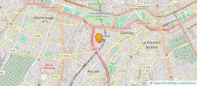 localisation de l'entreprise THERMIQUE TUBEL RAYFEL à ARCUEIL