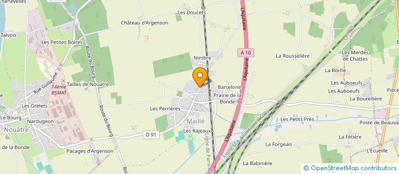 localisation de l'entreprise THERMISERV 37  MAILLE